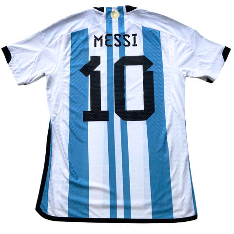 Receive a signed Messi jersey.
